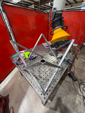 The shape is complete and all of the parts are shiny